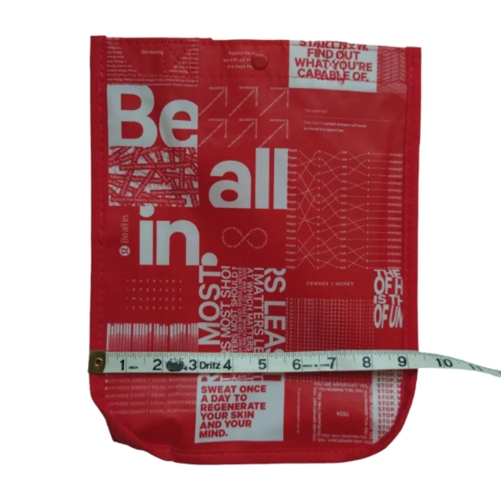 Lululemon Bundle Set of 3 Shipping Gift Bags Black Red